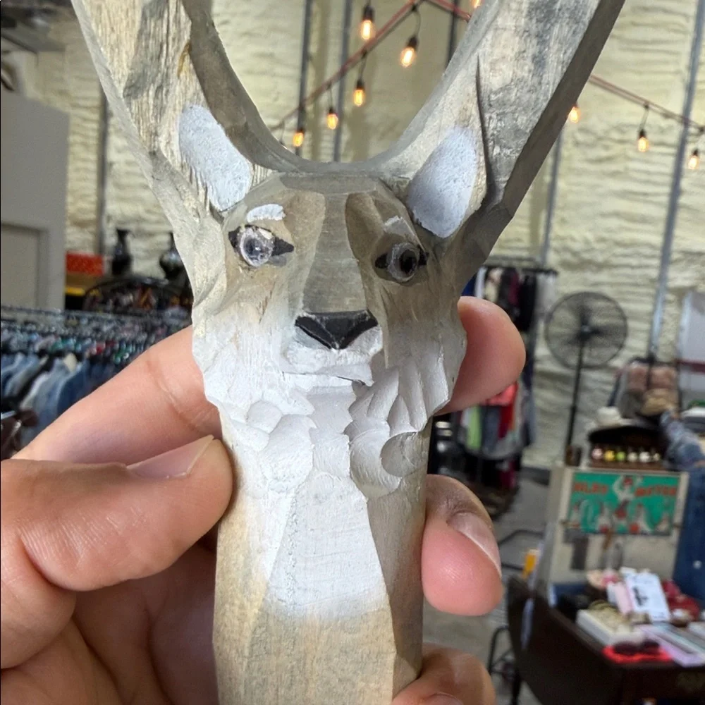 Wilcor Sling Shot Carved Wood Deer/Fox/Wolf Head
